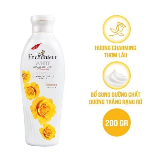 Sữa Dưỡng Thể Trắng Da Enchanteur Charming 200g