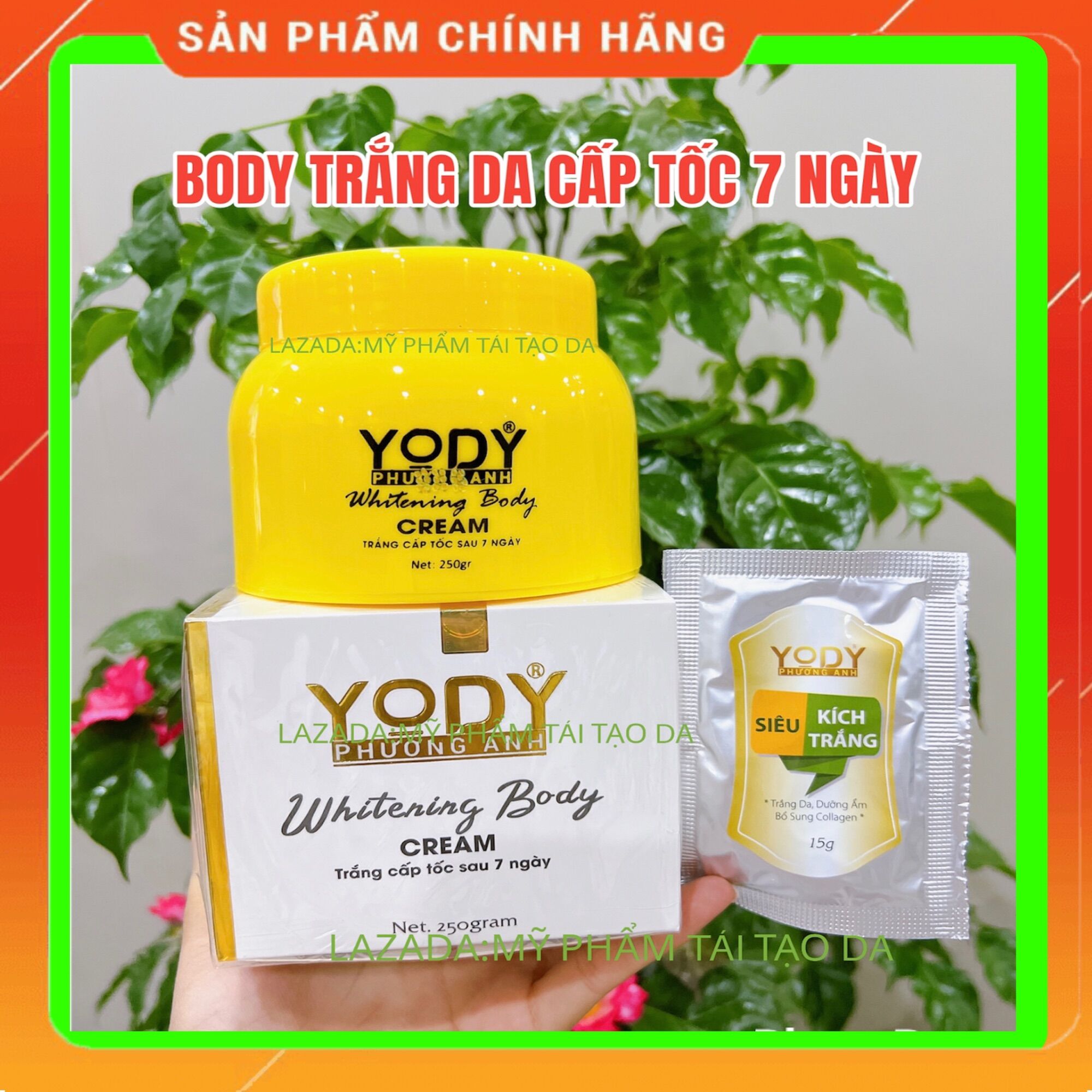 Kem body trắng cấp tốc sau 7 ngày tái tạo da phương anh