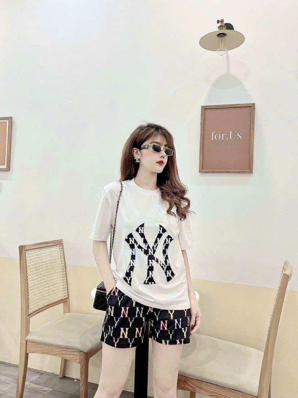 SÉT BỘ NỮ NGẮN THUN COTTON PHỐI 3D CAO CẤP