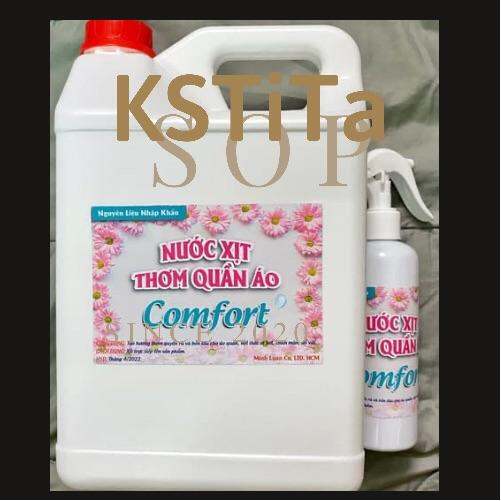 Nước xịt thơm quần áo Comfot | bình 5 lit| tặng kèm vỏ bình xịt| siêu thơm chống mốc