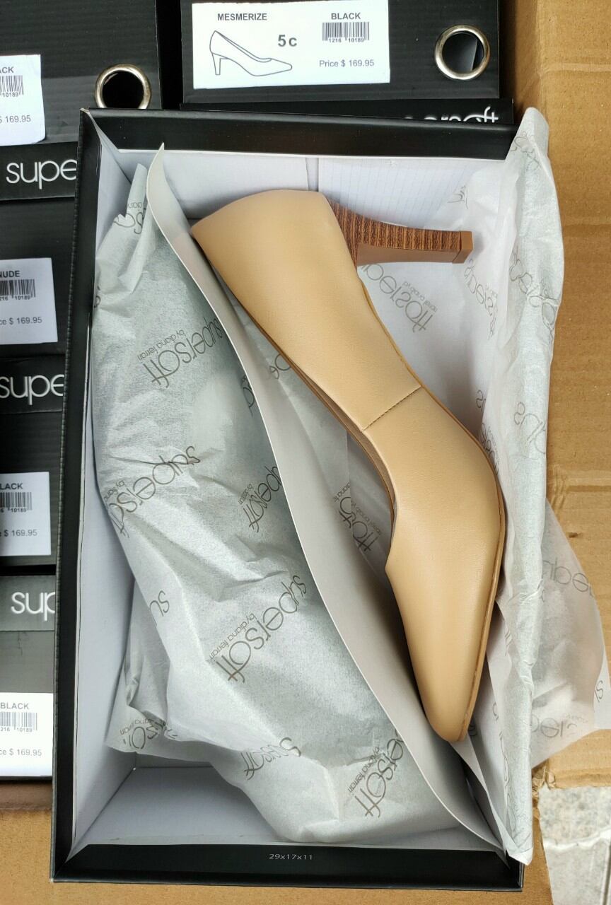 giày cao gót Supersoft da thật