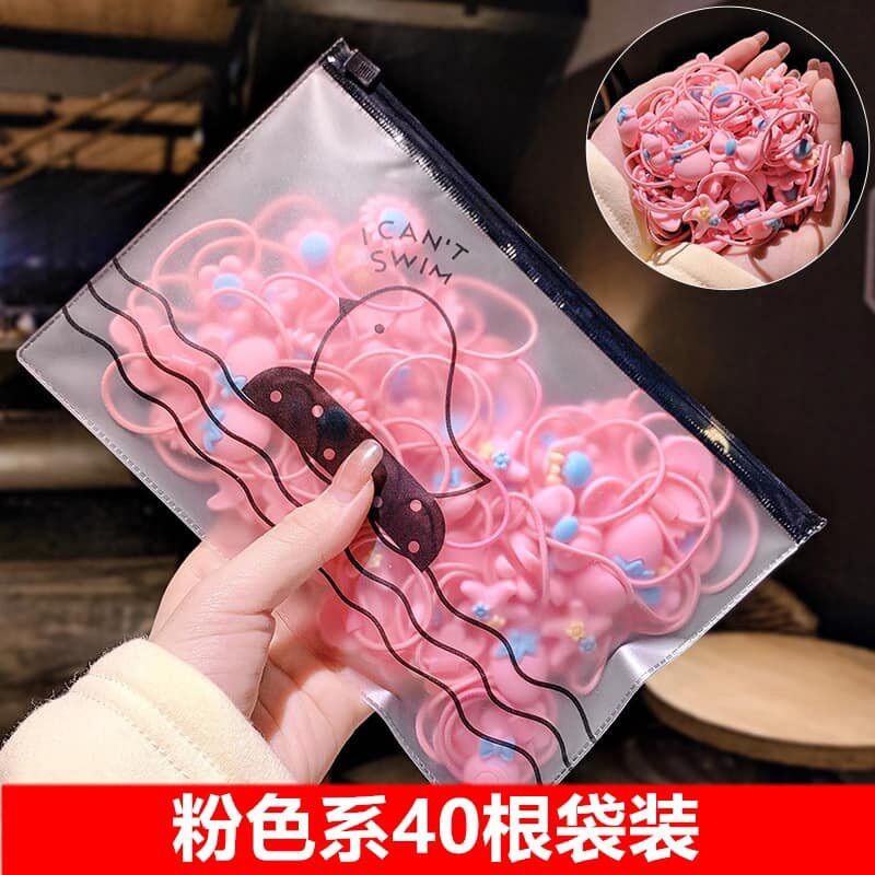 dây cột tóc 5 dây hoạ tiết siêu cưng