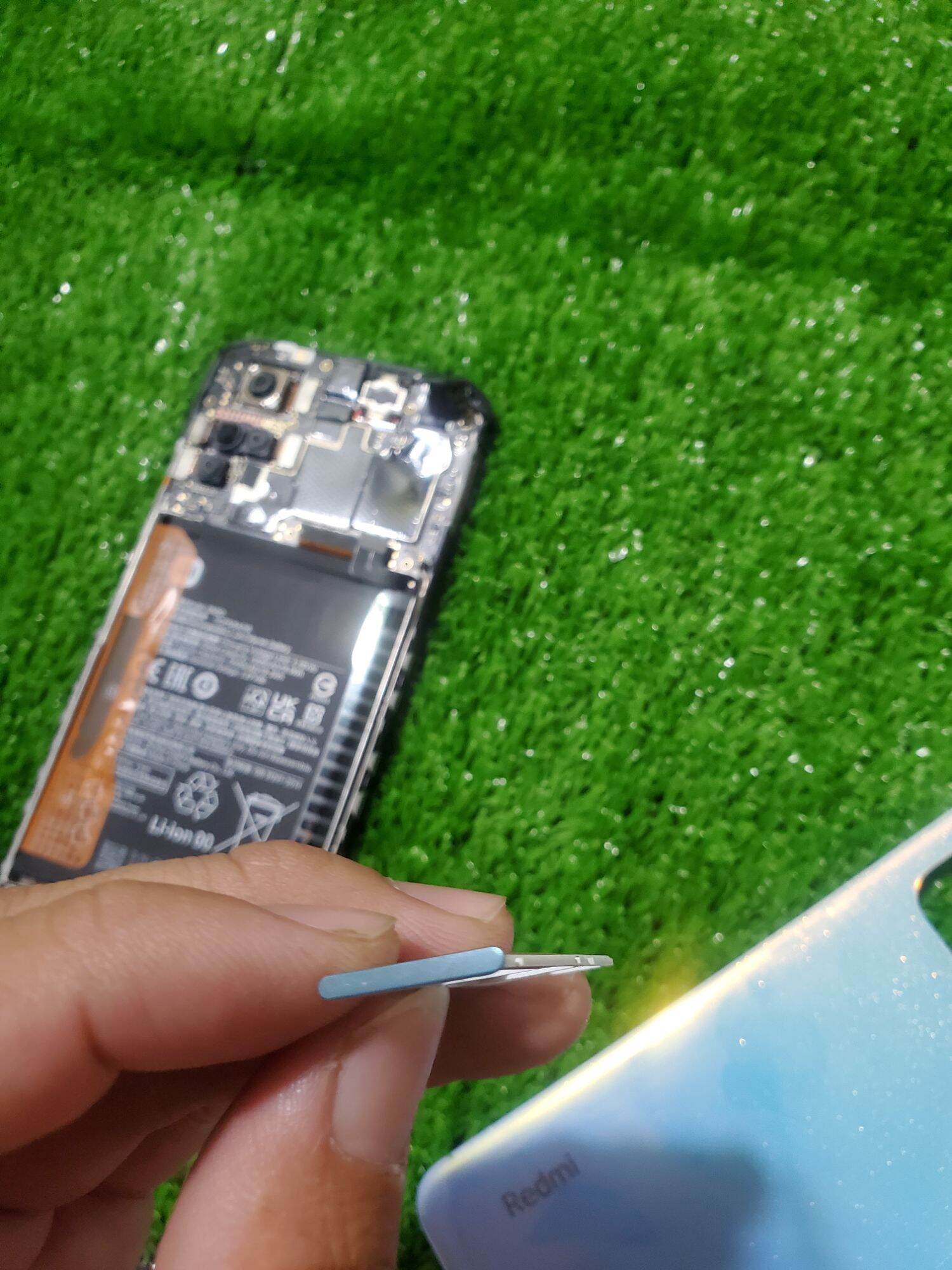 Khay sim xiaomi redmi note 11 blue zin máy