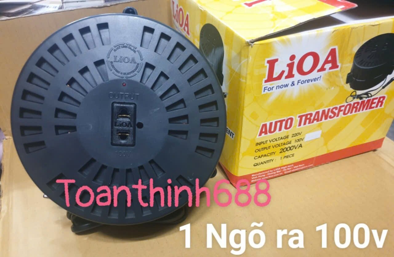 [HCM]Biến áp Lioa 2000VA đổi điện 220v ra 100VAC