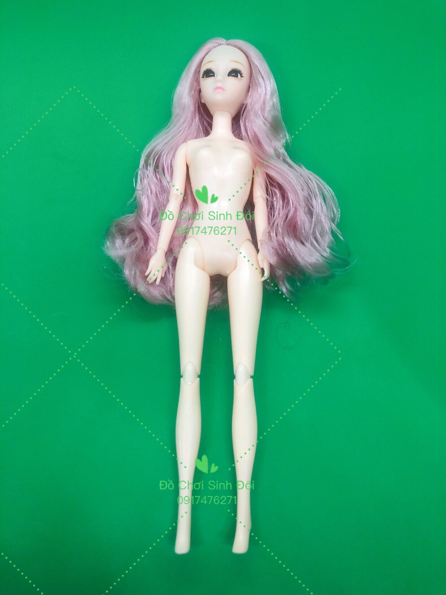 Búp bê bjd - thân 11 khớp mắt 3D