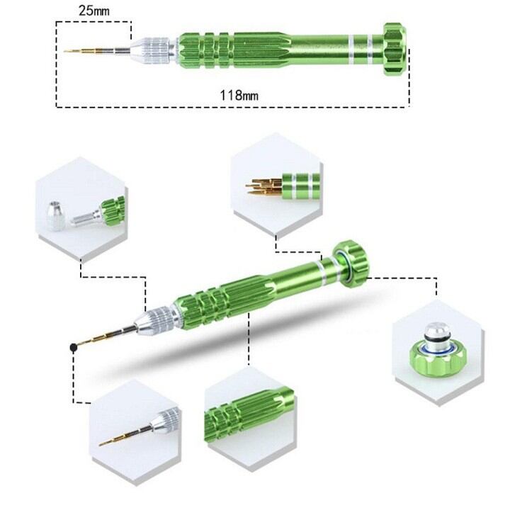 bộ tu vít sửa điện thoại 5 mũi cao cấp