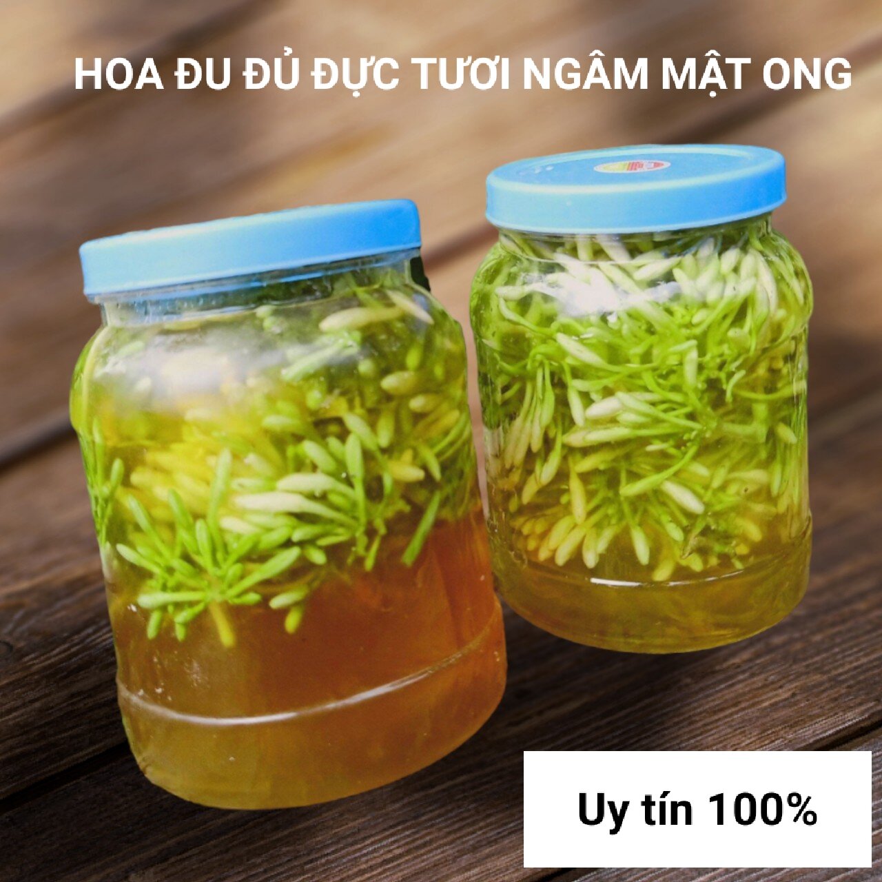 Hoa đu đủ đực ngâm mật ong hộp 1,3 kg