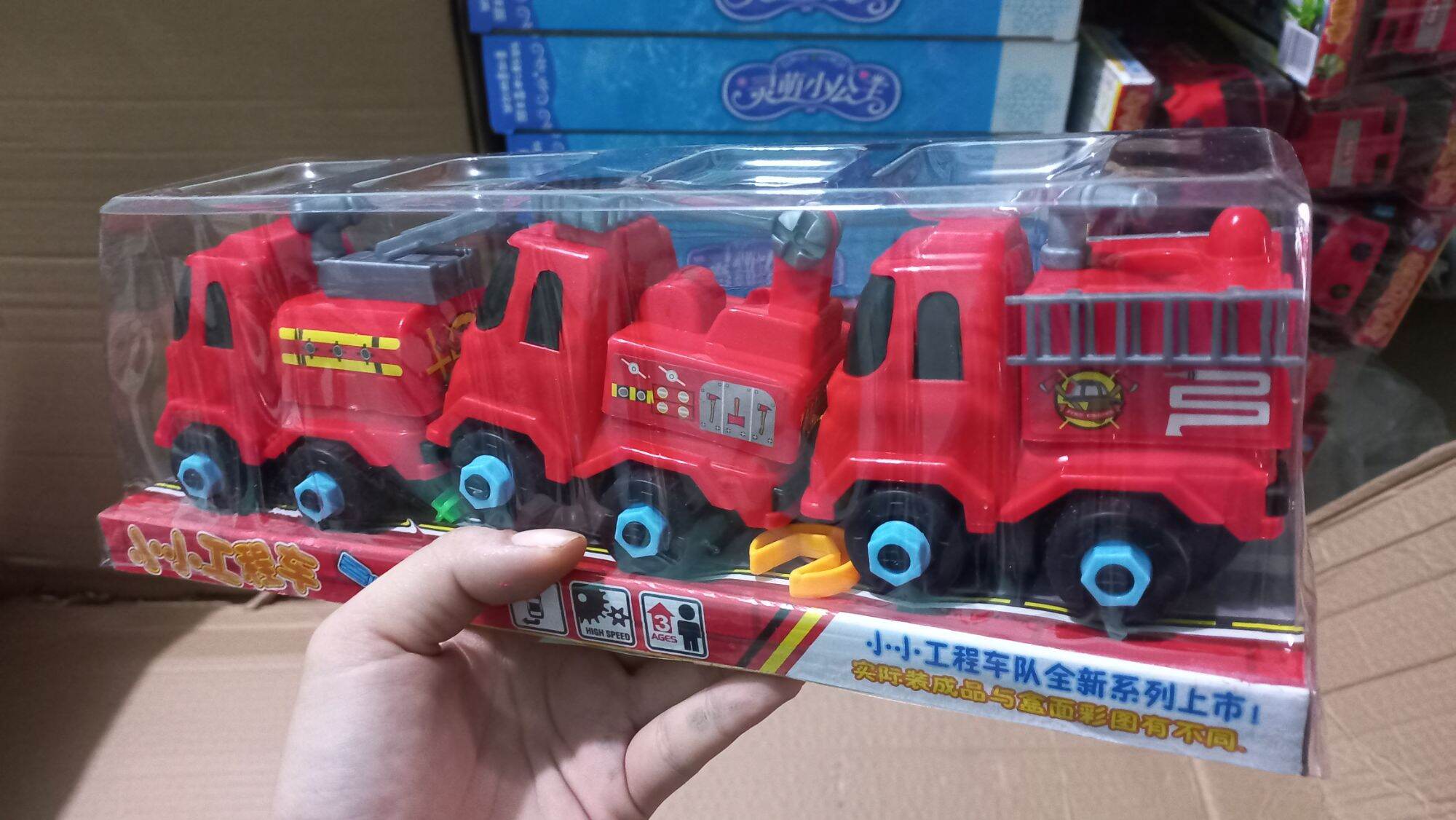 Đồ chơi xe cứu hỏa mini comboo 3 chiếc