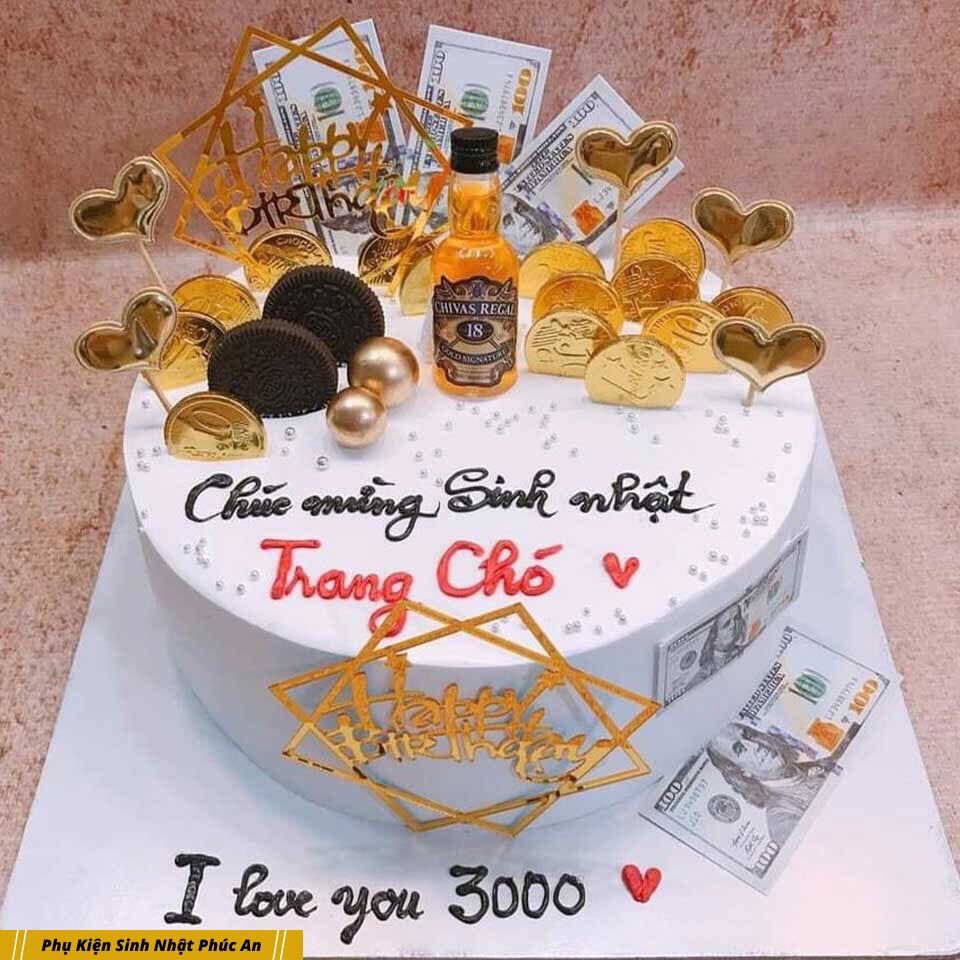 [HCM]Chai rụ mô hình CHlVAS mini trang trí bánh sinh nhật