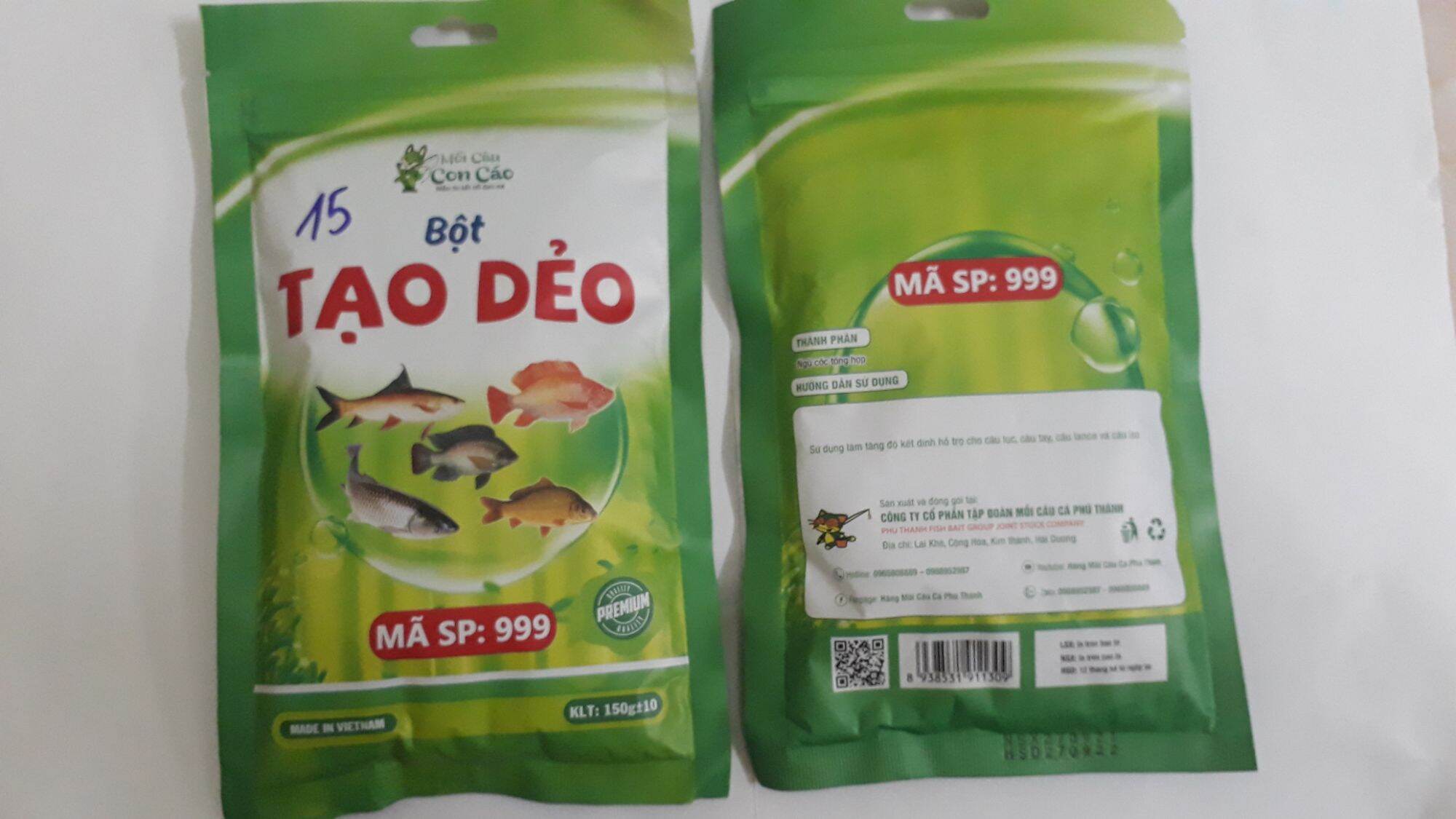 2 Gói BỘT TẠO DẺO _Hãng Mồi Câu Cá Phú Thành