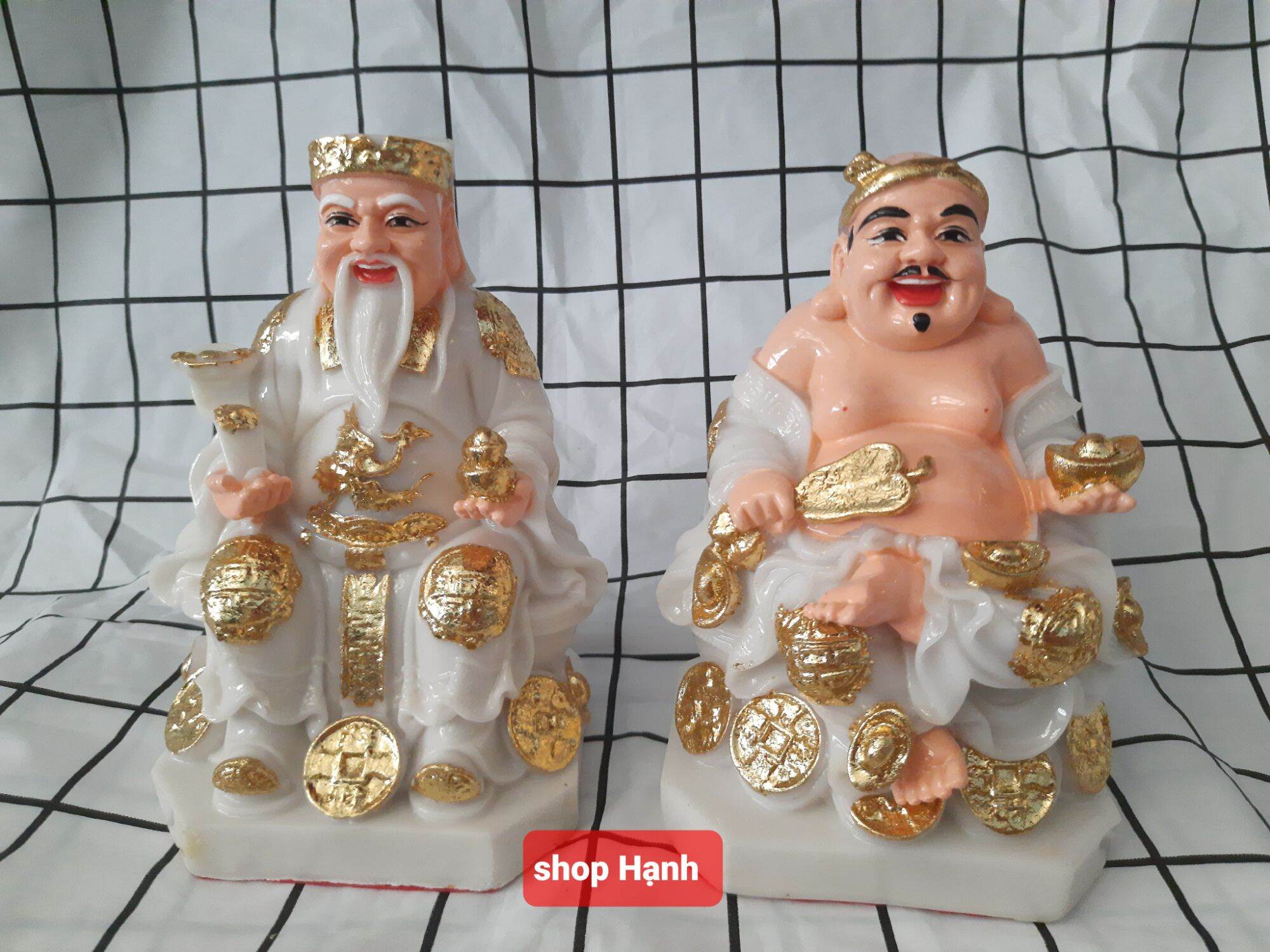 Ông Địa Thần Tài đá trắng Việt Nam