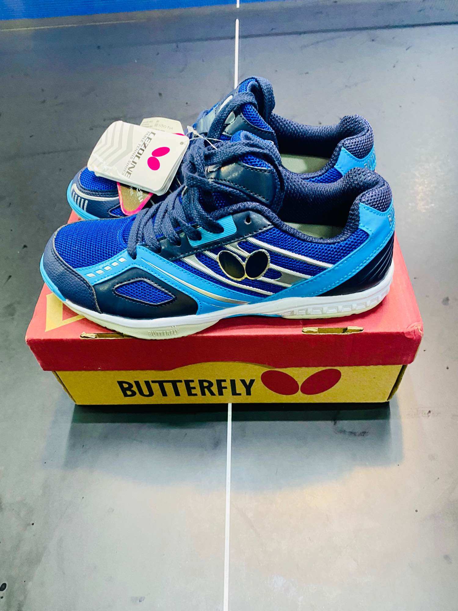 GIÀY BÓNG BÀN BUTTERFLY LEZOLINE MACH NAVY/BLUE