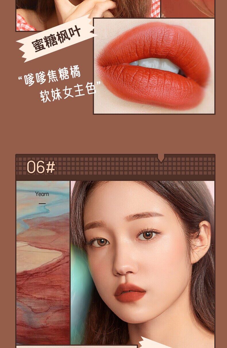 Son kem lì Chocolate Derol không dính cốc Lips Glaze 🍫🍫🍫
