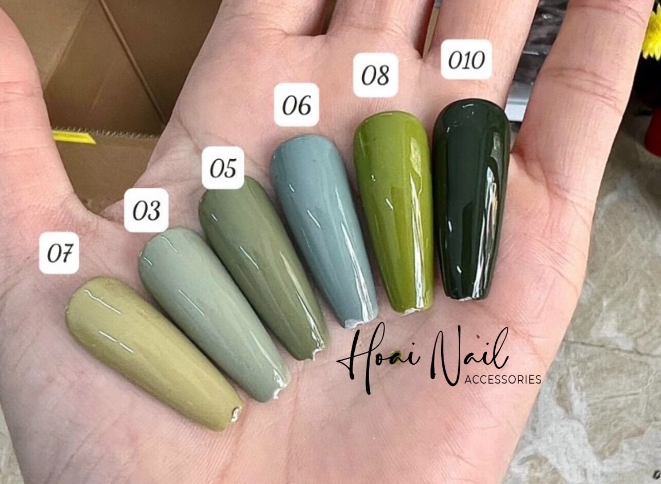 Sơn gel hót màu xanh mới