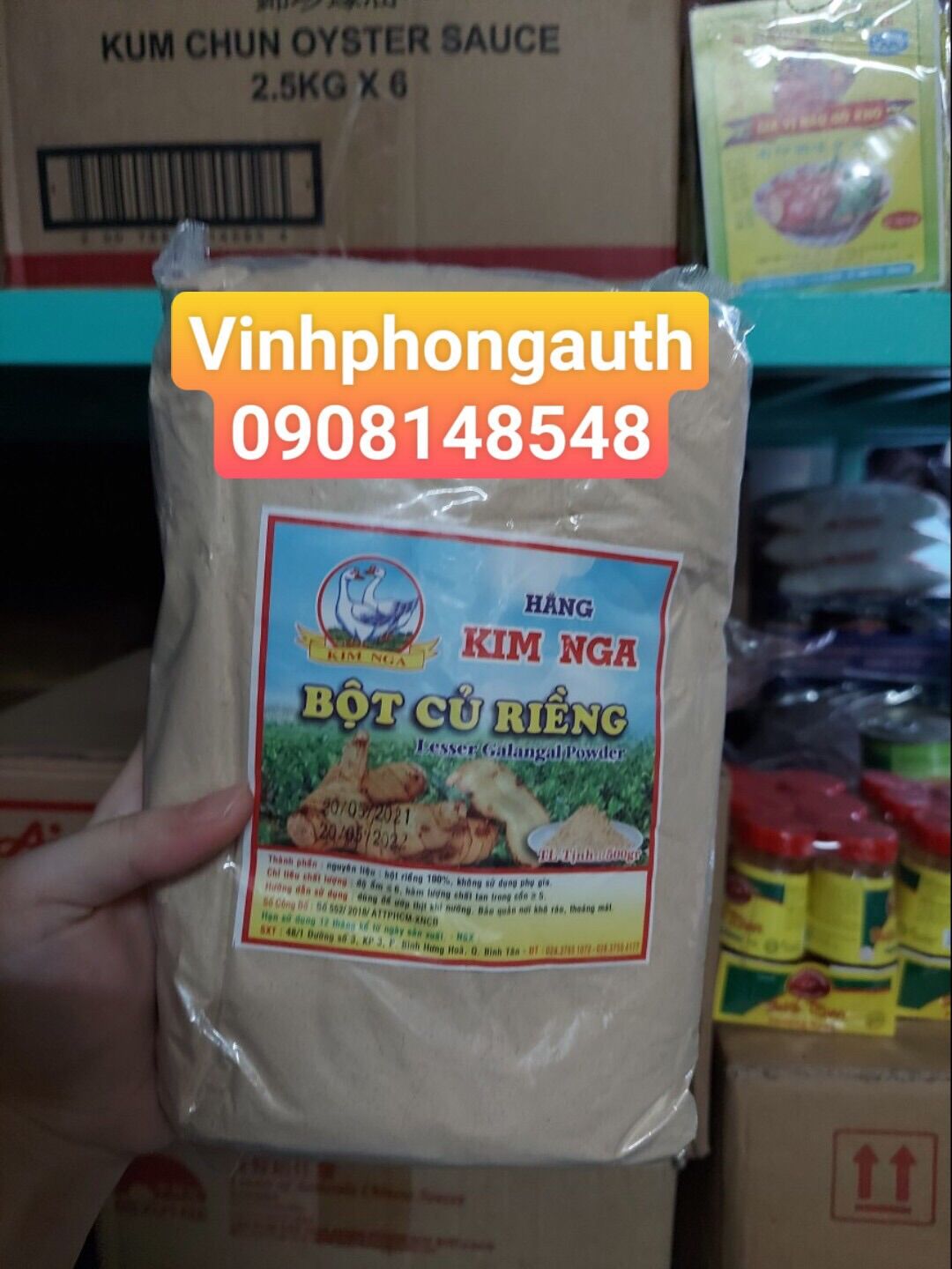Bột củ riềng kim nga 500gr