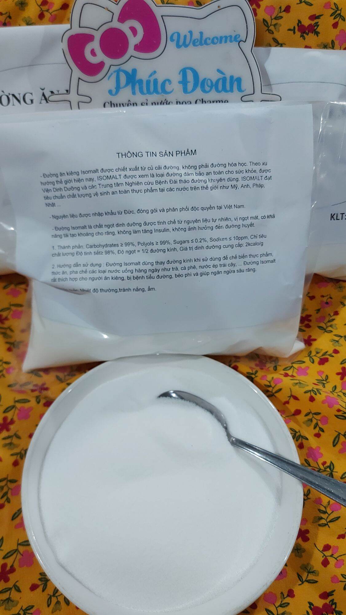 1kg Đường Ăn Kiêng Isomalt ( chiết ra từ bao 25kg)