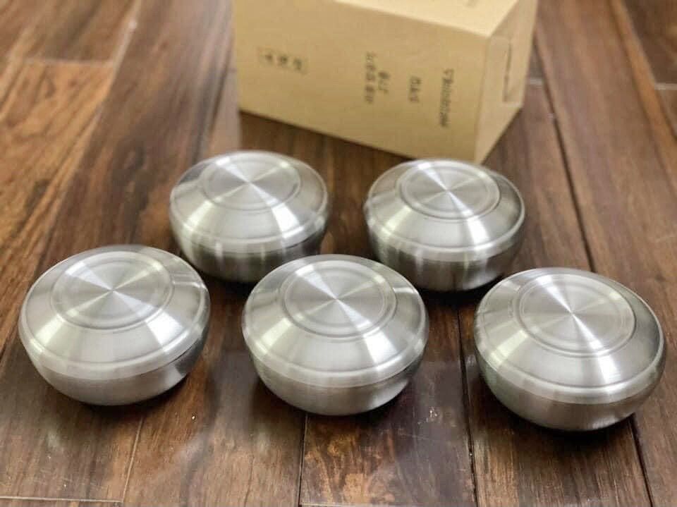 Bát inox 2 lớp Hàn Quốc có nắp đậy