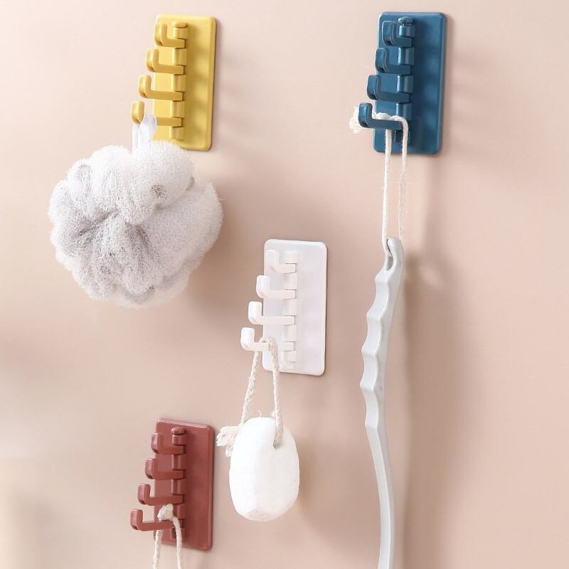 Móc Dán Tường Treo Đồ Đa Năng 4 Móc