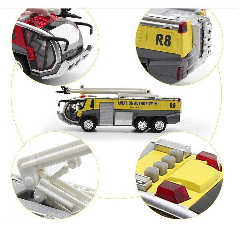 đồ chơi xe cứu hoả sân bay hợp kim