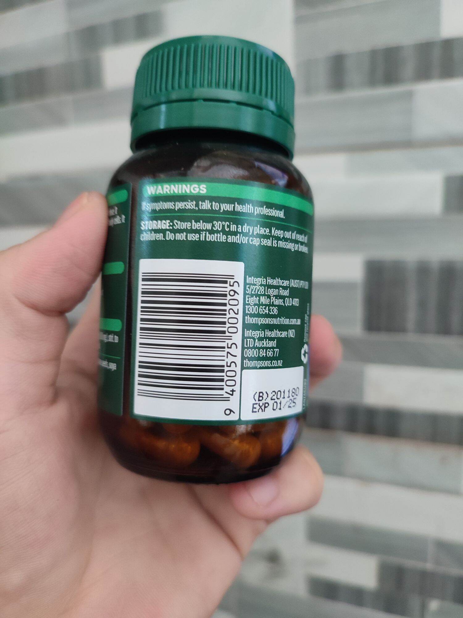 (Mẫu mới 2022)Viên uống bổ não  GINGKO THOMPSON 6000MG úc