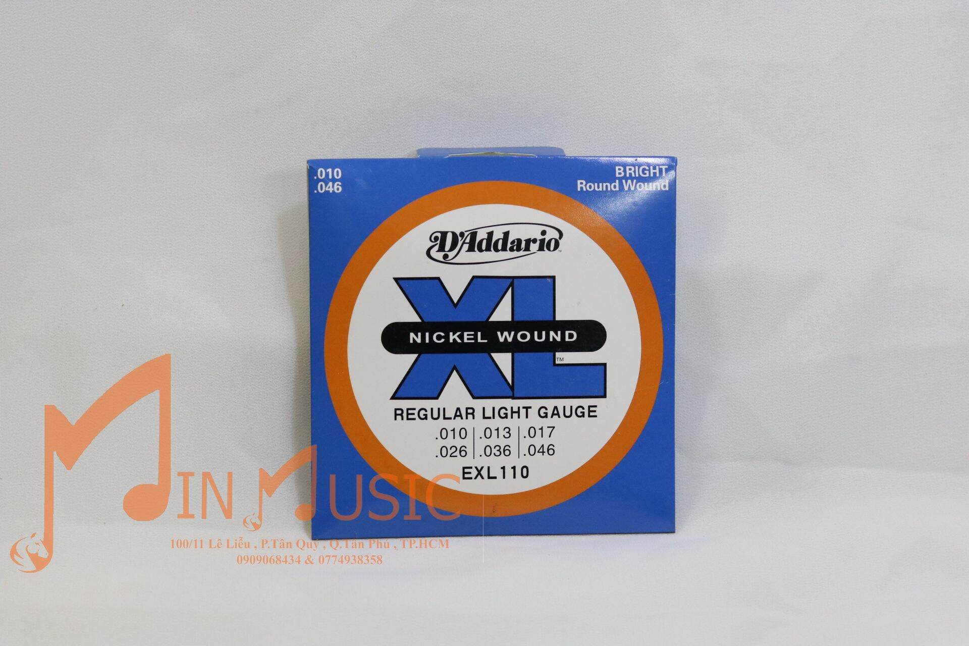 Dây đàn guitar điện , guitar electric (D'Addario EXL110)