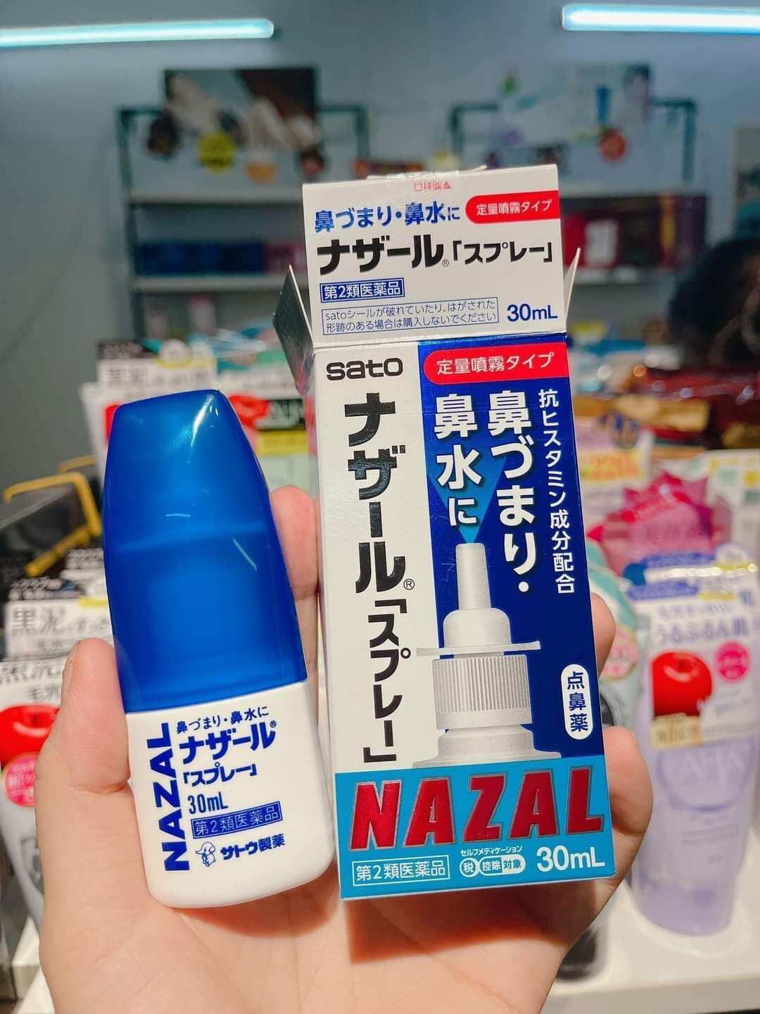 Xịt Mũi Sato Nazal 30ml Nội Địa Nhật