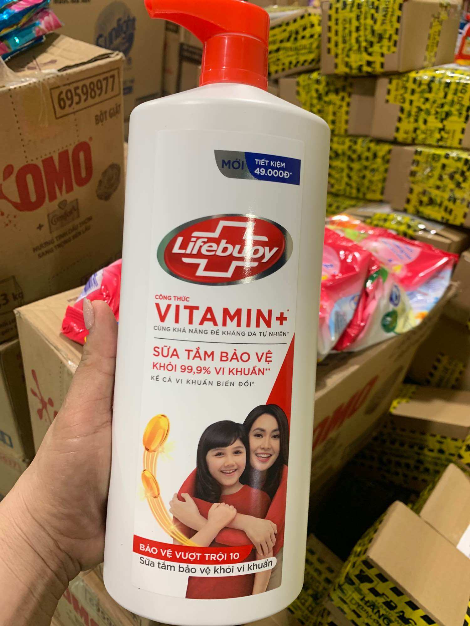 Sữa tắm diệt khuẩn Lifeboy chai 1kg