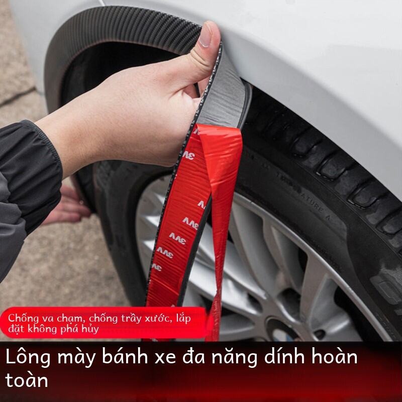 Ống Bảo Vệ Lốp Xe Bằng Sợi Carbon Chống Trượt, Trang Trí, Chống Va Đập, Rộng, Tùy Chỉnh, Phụ Kiện Trang Trí Xe Hơi