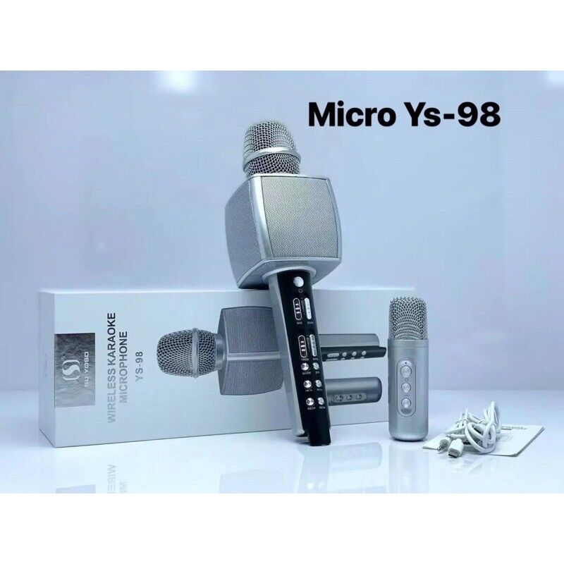 Micro hát karaoke song ca kèm loa Ys-98