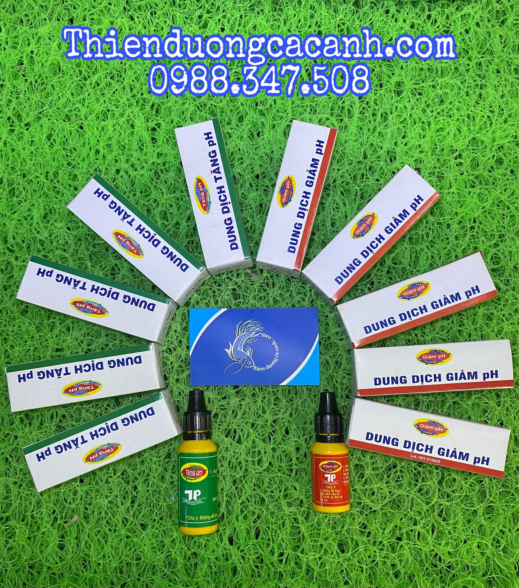 Dung dịch tăng giảm ph của nước bể cá sản phẩm của thủy phước