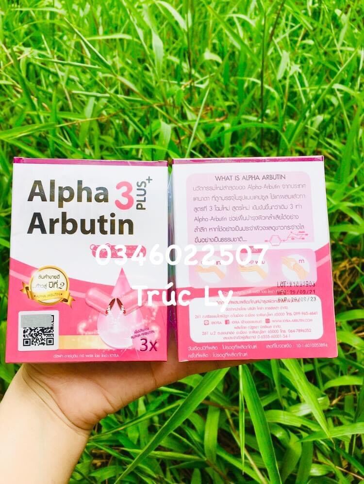 Kích trắng Alpha Arbutin Thái Lan vỹ 10 viên