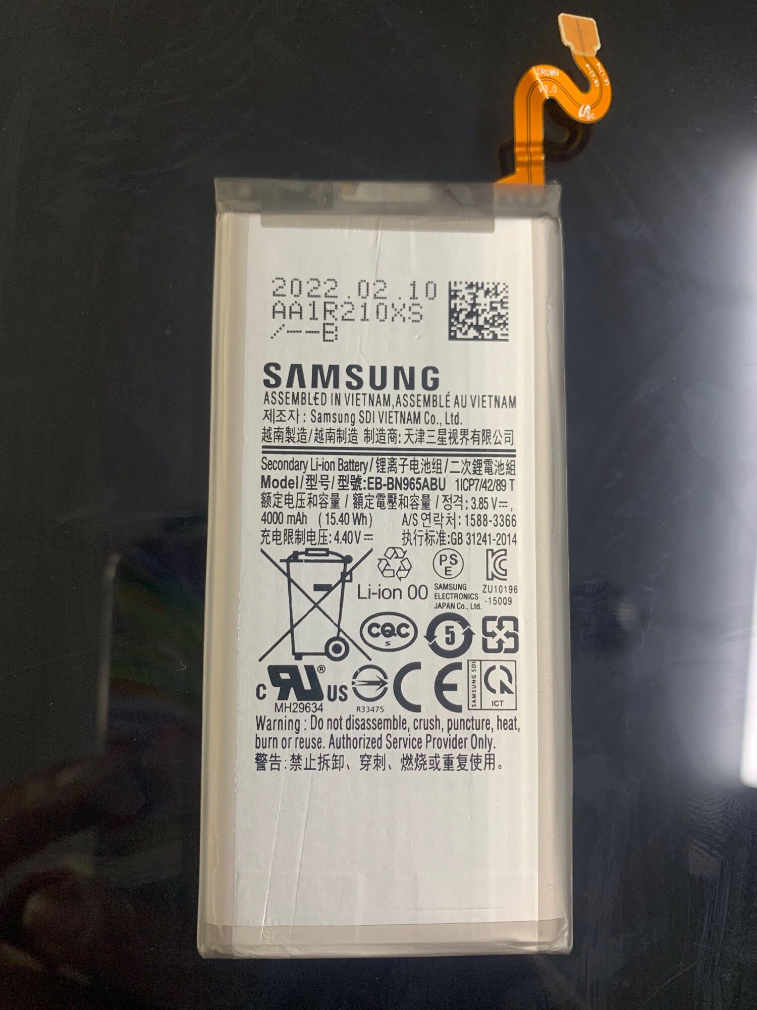 Pin samsung note 9 eb-bn965abu dung lượng 4000mah