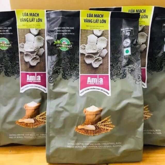Lúa Mạch vàng lát lớn Amla gói 1kg