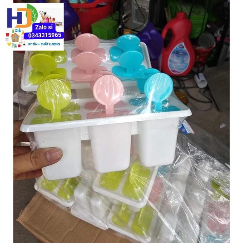 Vỉ 6 khuôn làm kem VIệt Nhật