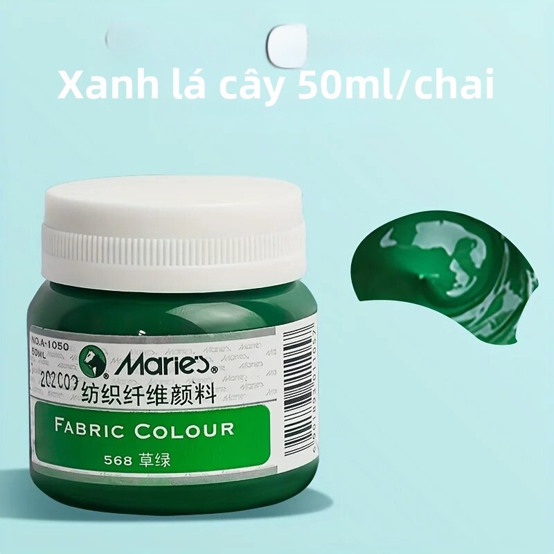 Sơn Vải Maries 50ml - 22 Màu Sắc Rực Rỡ Sơn Acrylic Bền Màu Dùng Cho Quần Áo Giày Dép Quần Jean Túi Vải Đồ Thủ Công Mỹ Nghệ DIY