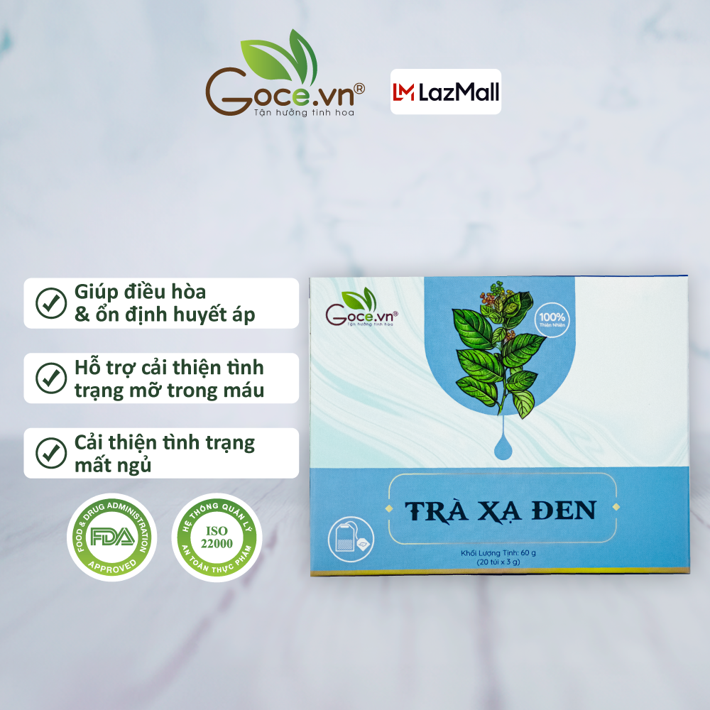 Trà xạ đen túi lọc Goce - Tốt cho gan, ổn định huyết áp