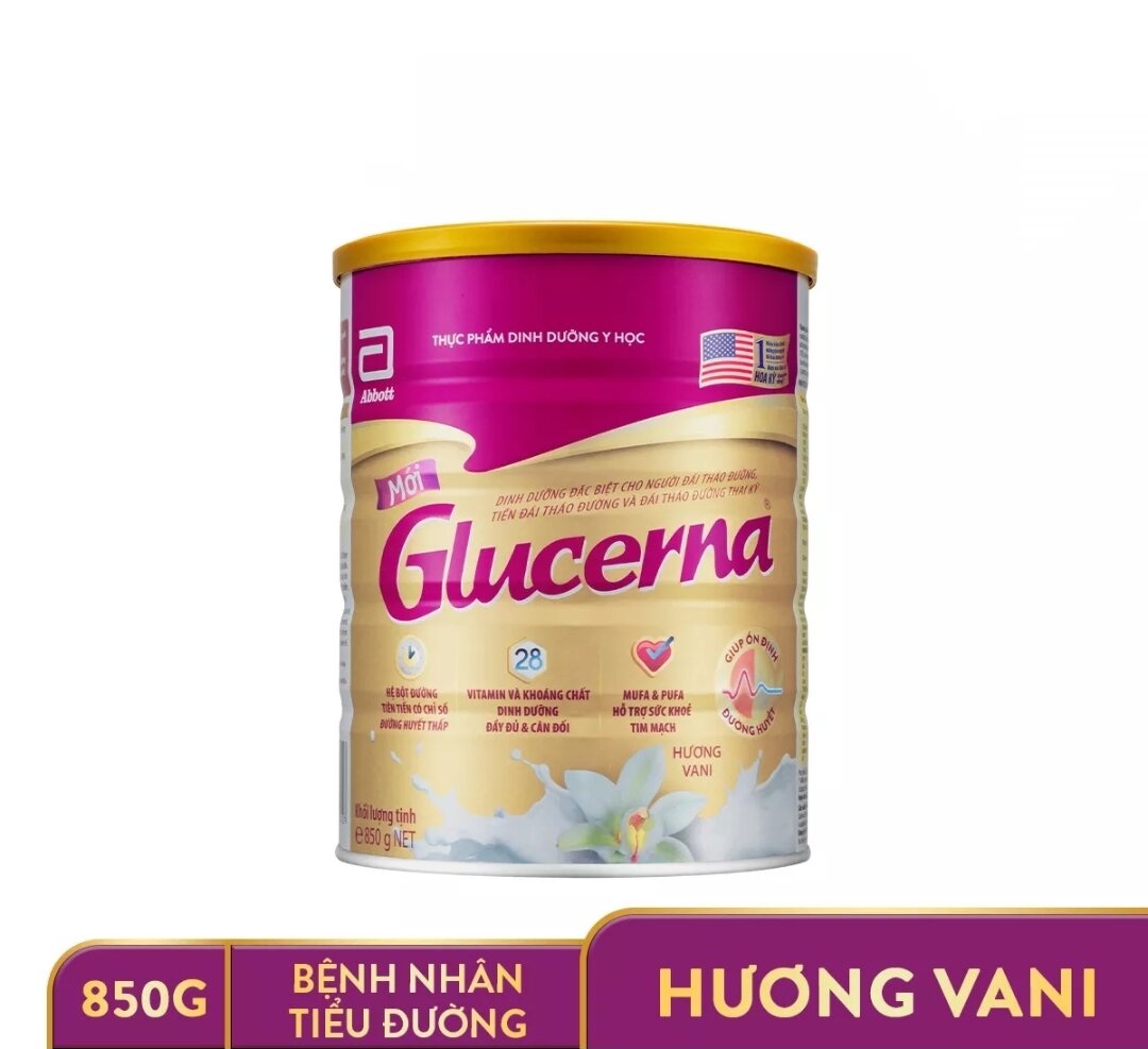 Sữa Bột Glucerna 850g - Hương Vani [Date Mới]