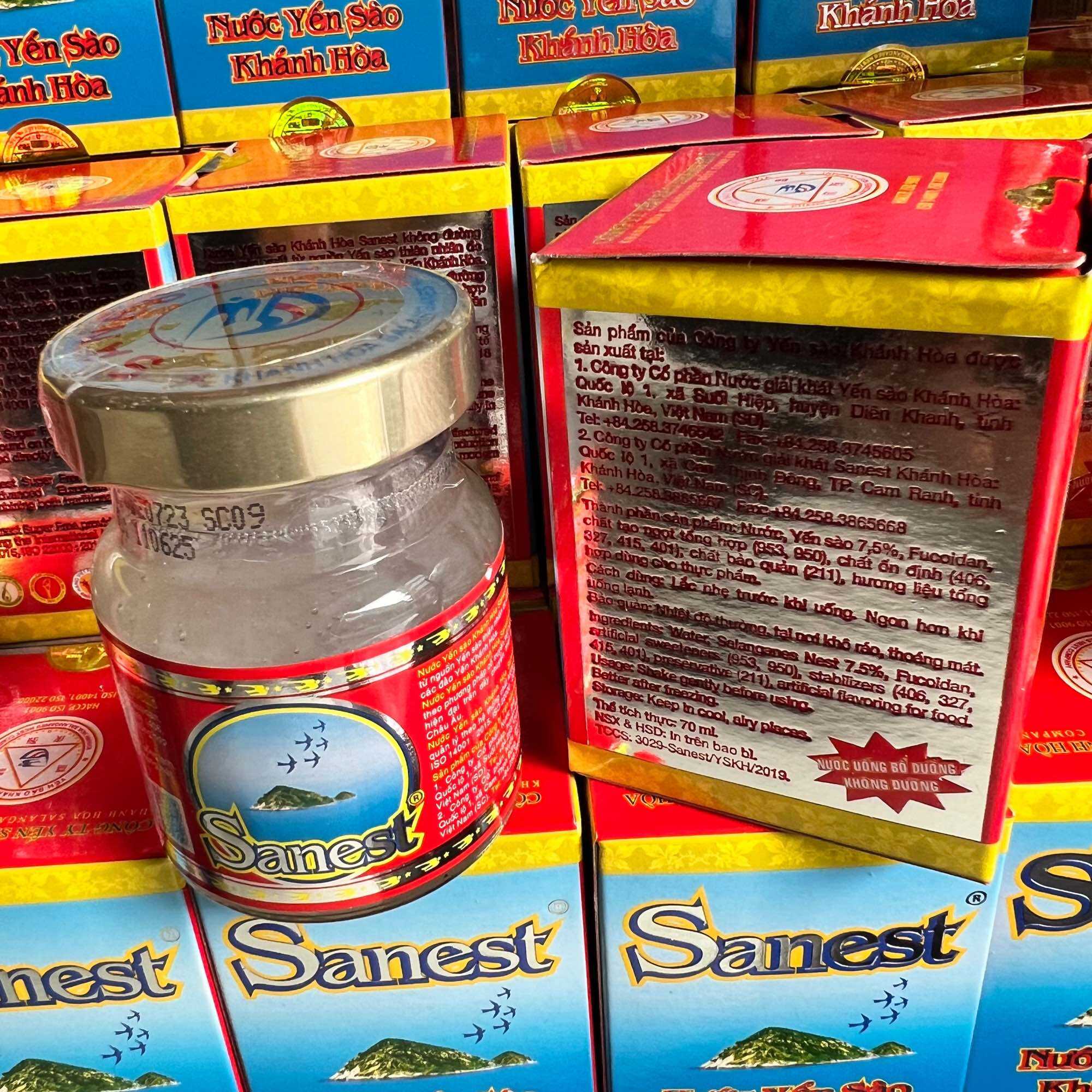 10 lọ nước yến sào Sanest 70ml