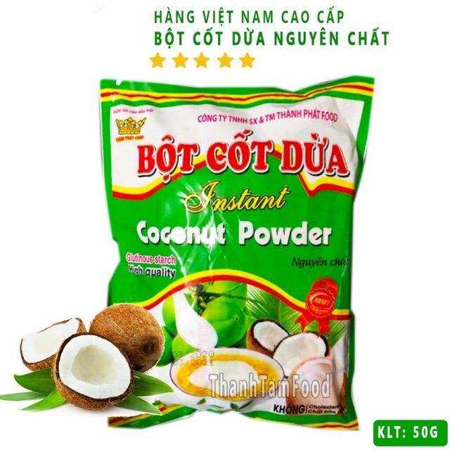 Bột cốt dừa Thành Phát không đường làm bánh keto thơm ngon