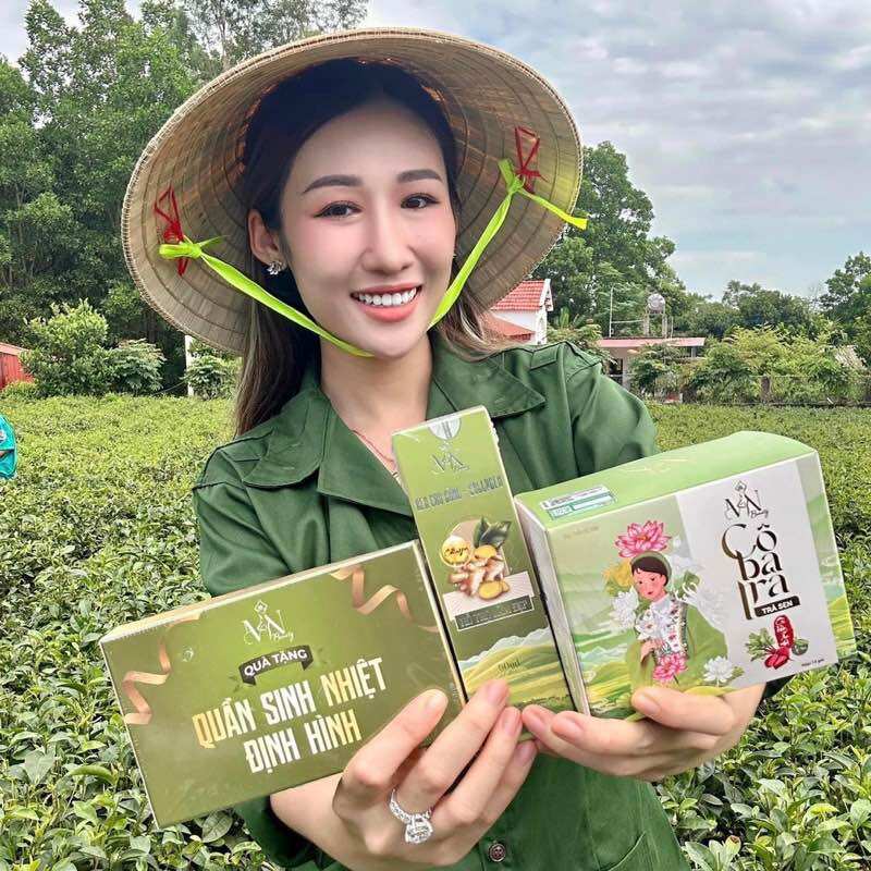 Chính hãng giảm cân cô ba trà đông anh kèm quà - trà đào giảm cân đông anh chính hãng