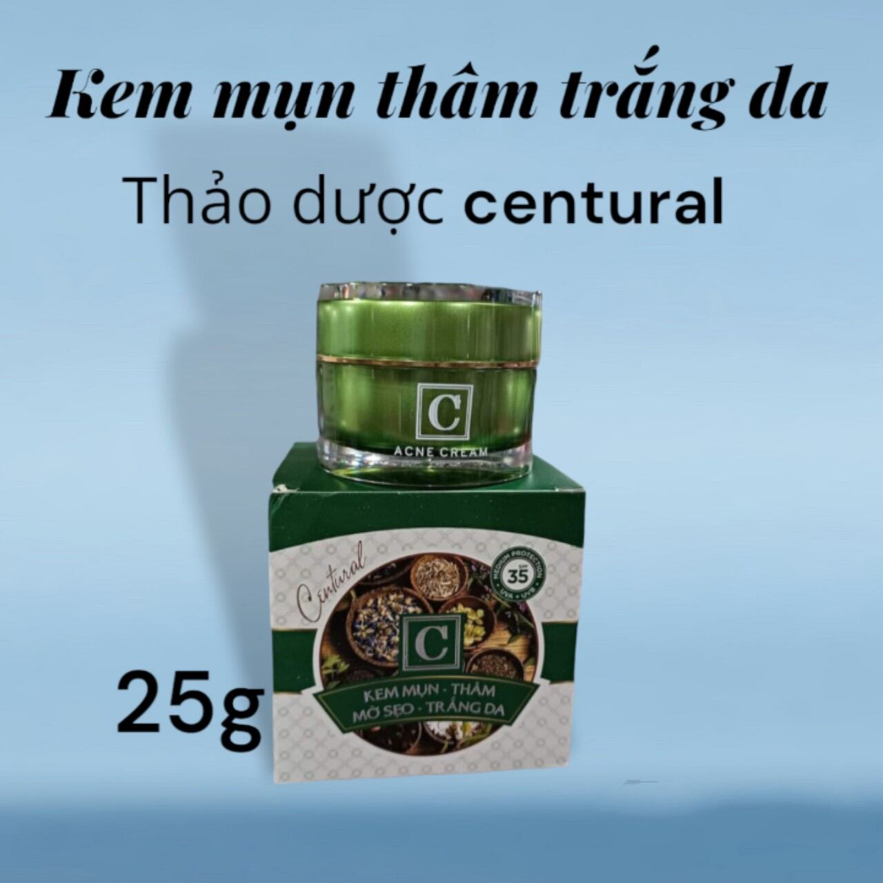 kem thảo dược Centural mụn thâm trắng da 25g