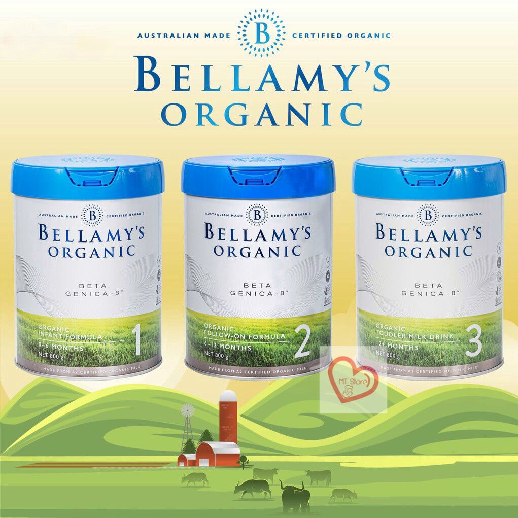 Sữa bột Bellamy s Organic Beta Genica - 8 (Úc) hộp 800g hữu cơ thumbnail