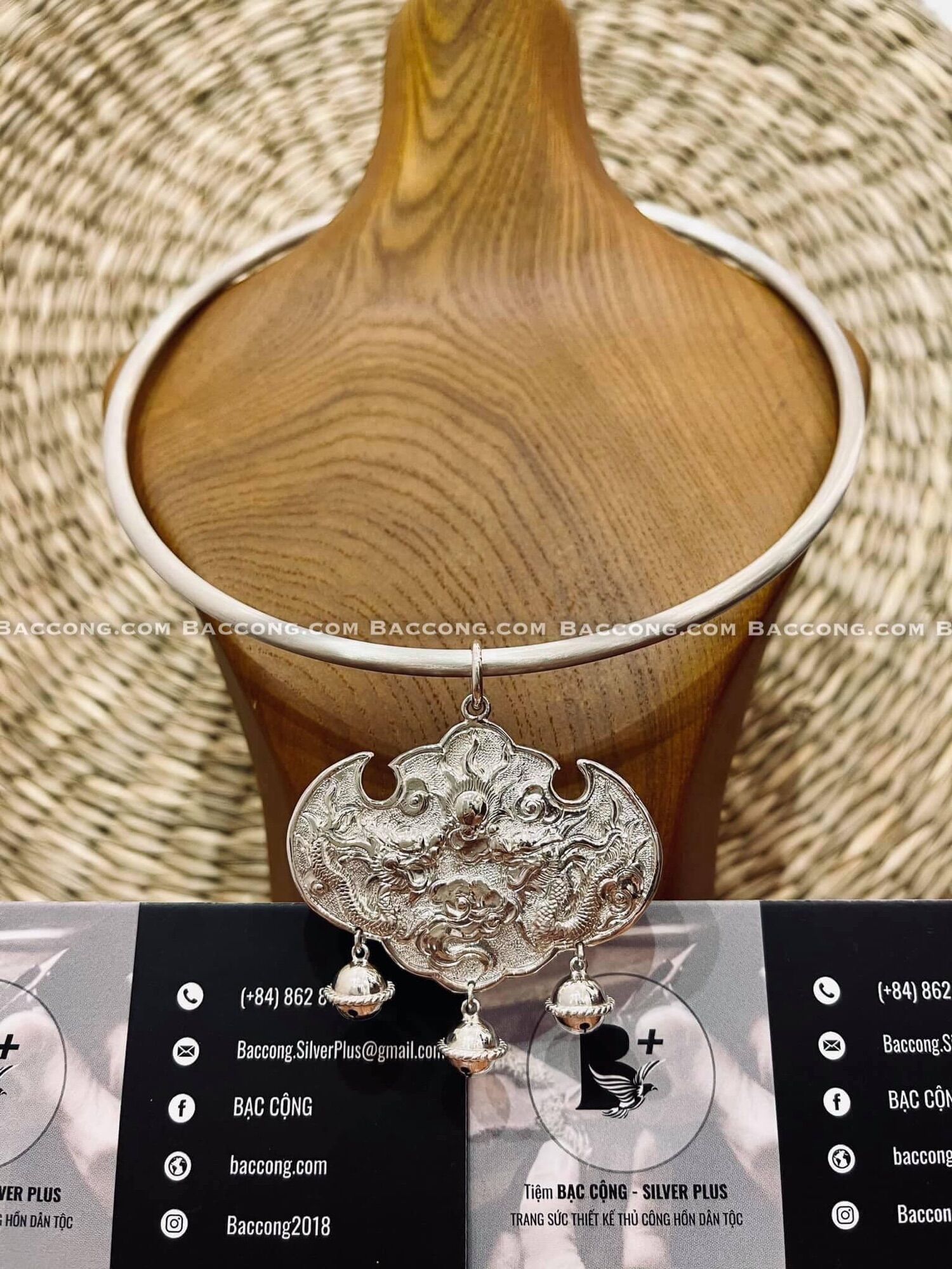 KC19-Kiềng cổ mặt khánh bình an