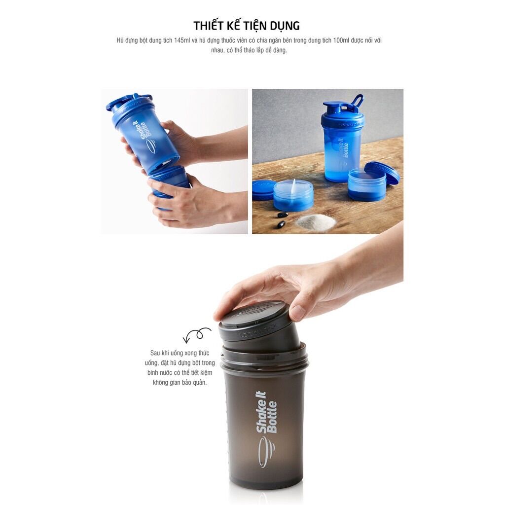 [HCM]Bình Lắc SHAKE IT Lock&Lock HAP945 (  600ml ) - hàng chính hãng