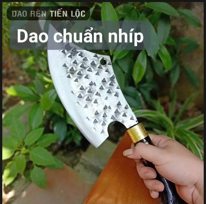 Dao chuyên chặt kiểu dáng long đao nhíp xe loại 1dập vân 2 mặt