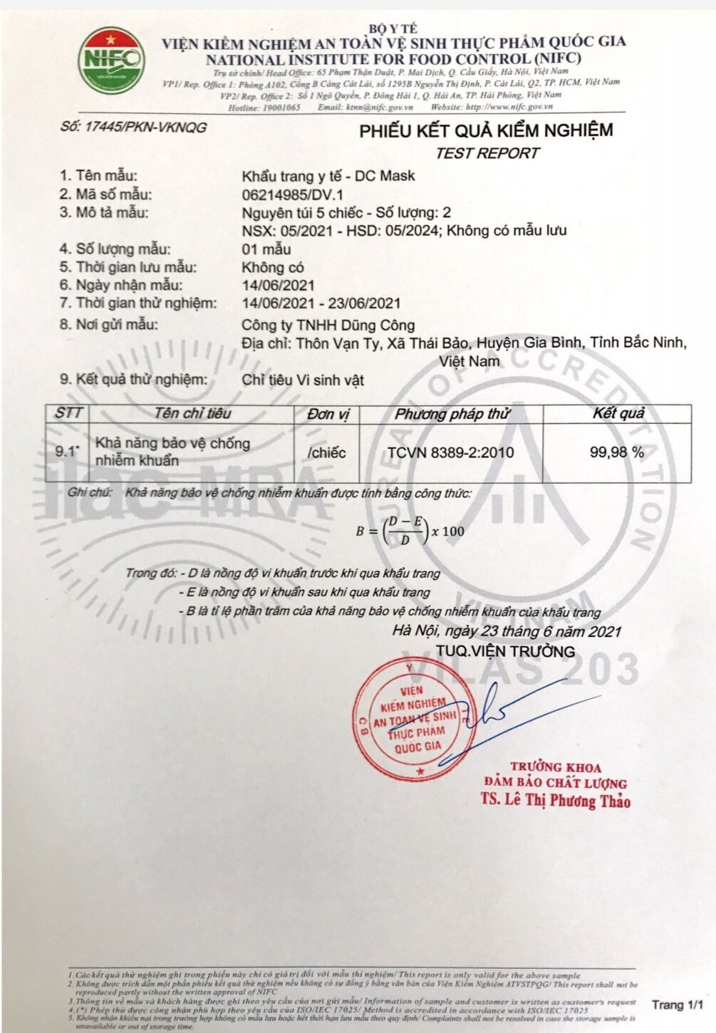 Khẩu trang Kf94 DC Mask màu XÁM (thùng 300 chiếc)