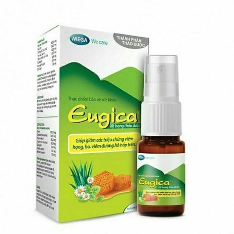 Xịt Họng Thảo Dược Eugica Chai 10ml
