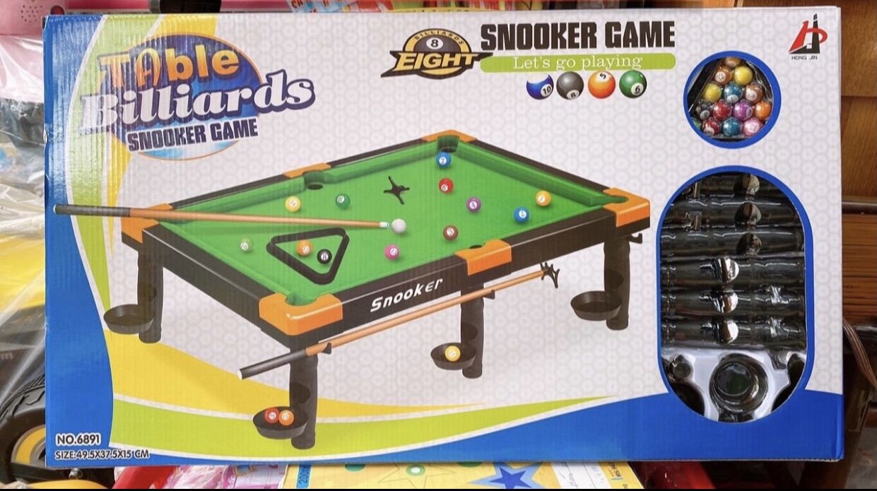 [Giá hủy diệt] Bàn Bi a Giá Rẻ Bàn Bida Thể Thao 6 Chân, Nhựa Bền Giúp Bé Tăng Độ Chính Xác