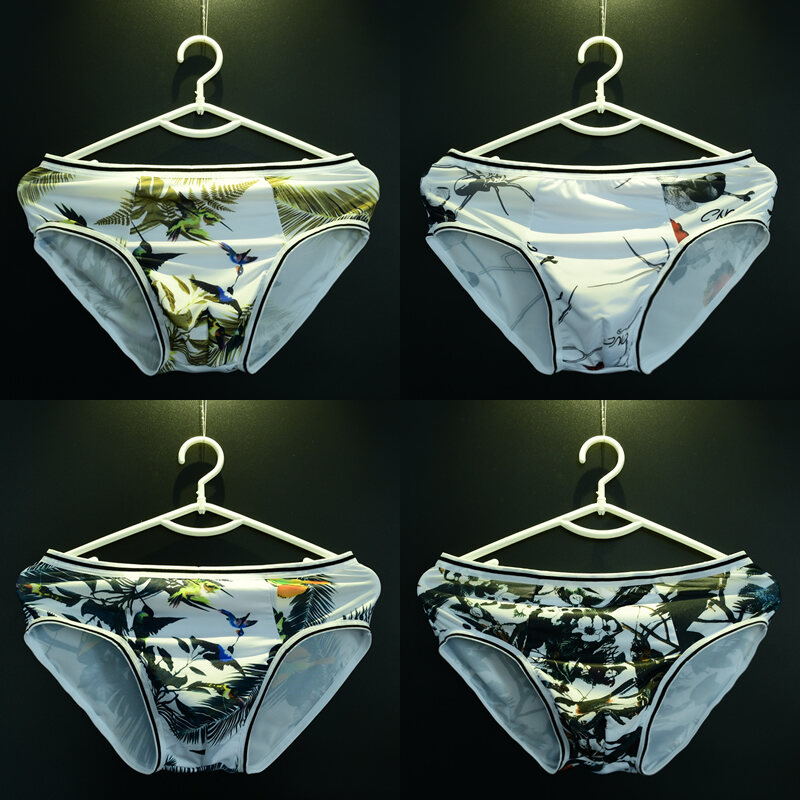 Quần Lót Nam Ice Silk Cotton Thoáng Khí Gợi Cảm Nhanh Khô Cho Du Lịch Quần Short Nam Cạp Vừa Không Đường May Trẻ Trung Mới