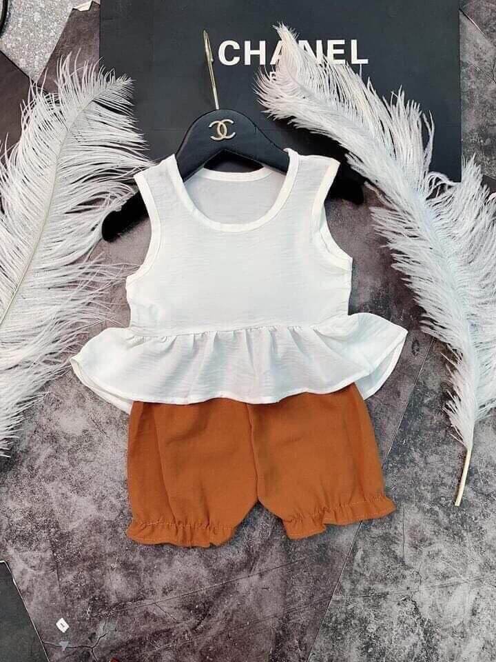 Bộ đũi bèo dễ thương cho bé gái 8-12kg